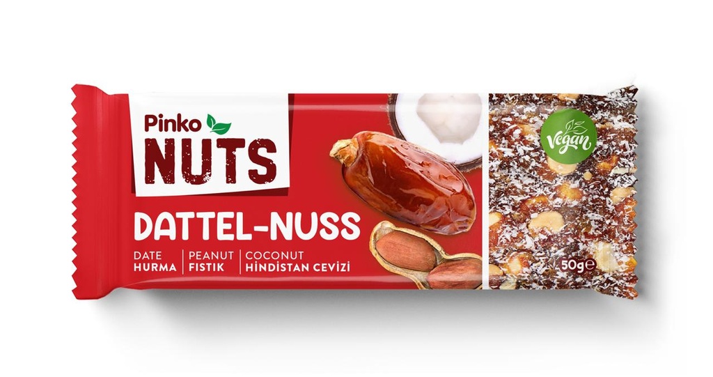 PINKO YER FISTIKLI HURMALI BAR (50GR*24)
