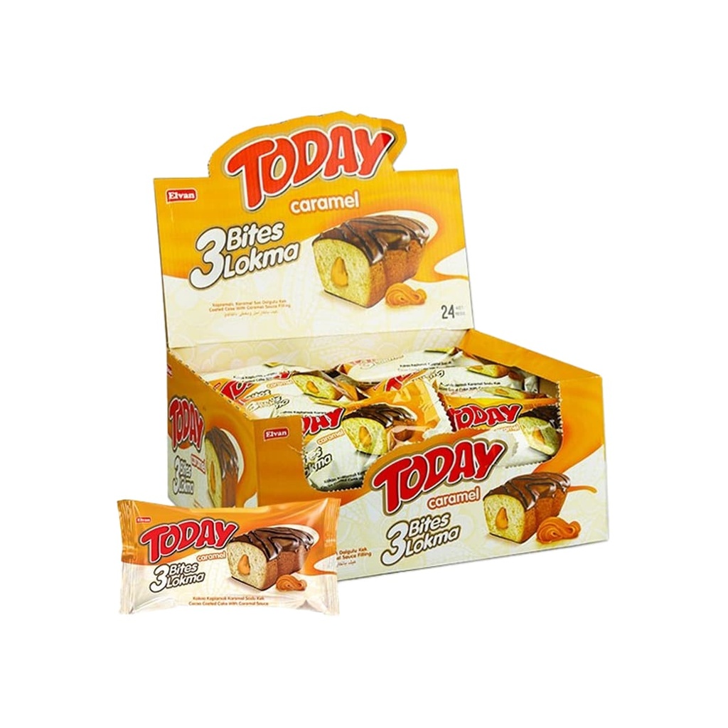 TODAY 3 BITES CARAMEL (45GR X 24)