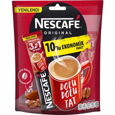 [NES69080] NESCAFE 3u1' ARADA ORJ. (10'LU PAKET X 40)