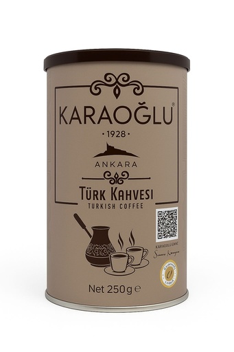 KARAOGLU TURK KAHVESI 250GR TENEKE (250GR*12)