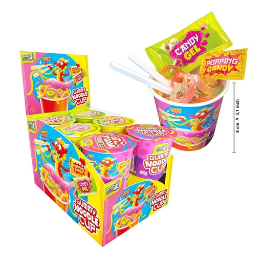 [MS28018] SWEET FLASH GUMMY NOODLE CUP (12 X 65GR)