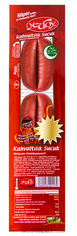 YEDOY PARMAK SUCUK 500 g