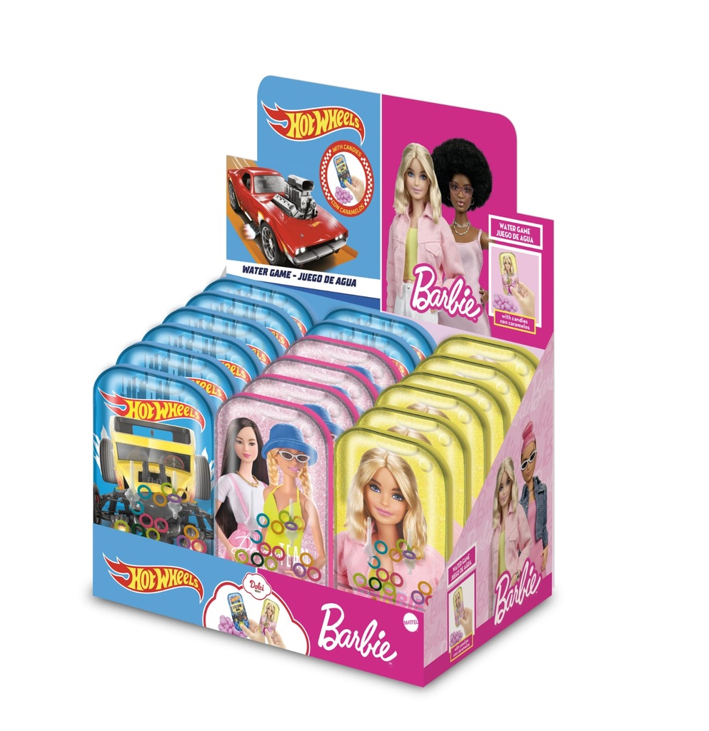 NEW WATER GAME MIX HOT WHEELS&BARBIE (24STK)