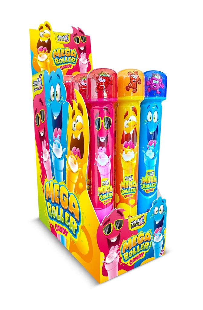 SWEET FLASH MEGA ROLLER CANDY (15*105ML)