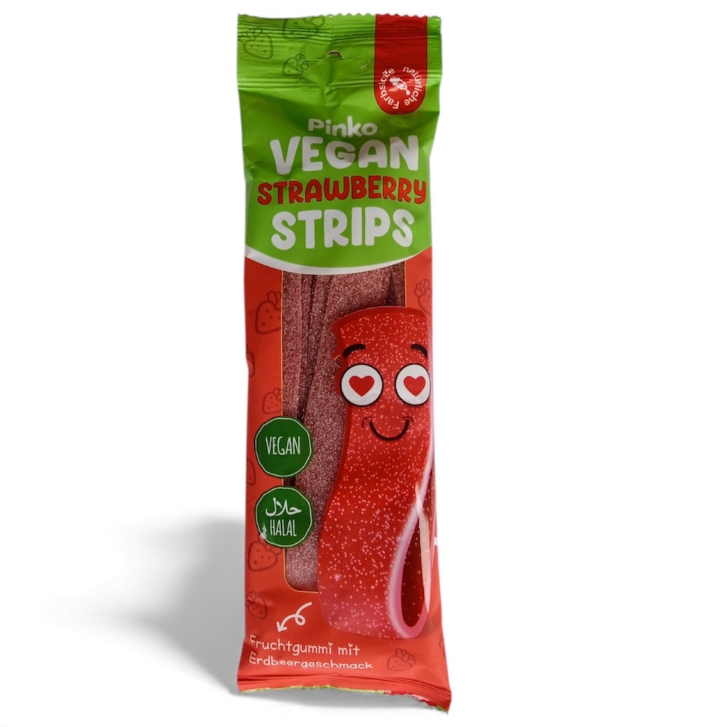 PINKO VEGAN STRIPS CILEKLI (160GR X 24)