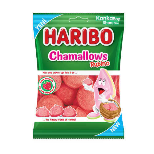HALAL HARIBO CHAMALLOW PINK (24x70G)