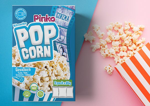 PINKO POPCORN TUZLU 3'LU PAKET (14 X 3 X 85GR)