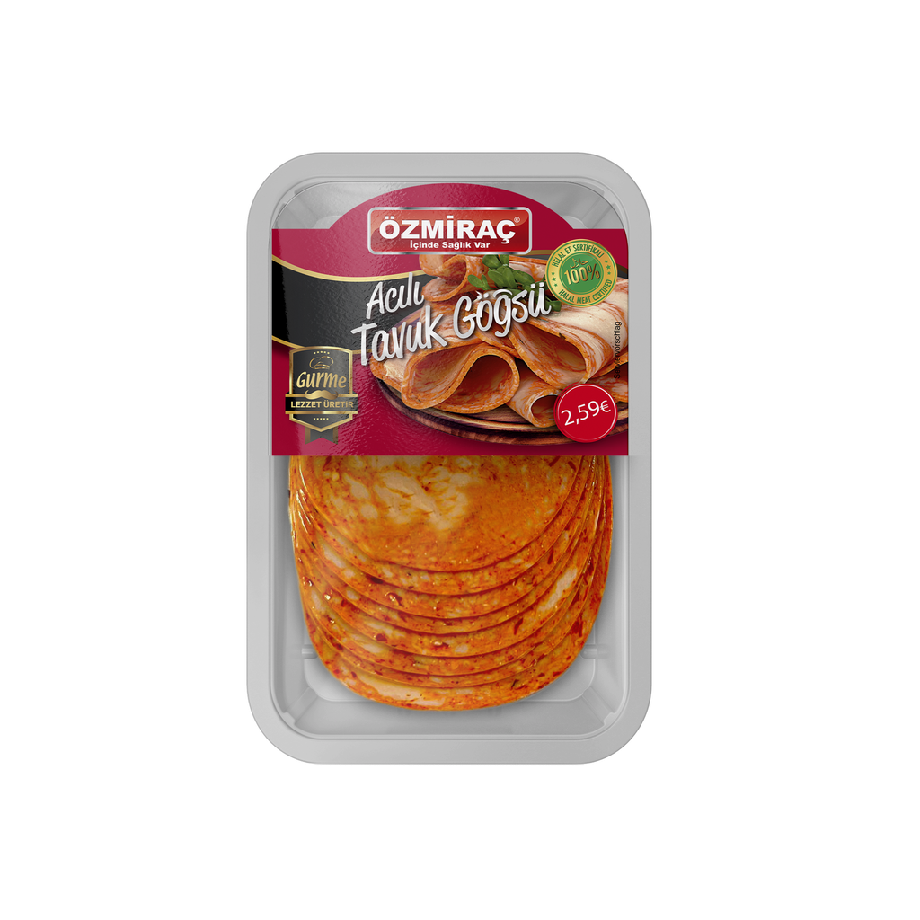 OZMIRAC ACILI TAVUK GOGSU (150GR * 10)