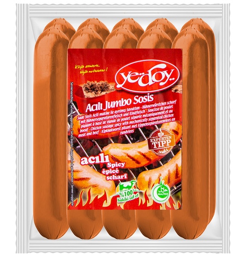 [YD1768] YEDOY JUMBO SIGIR SOSIS (1000G*10) ACILI