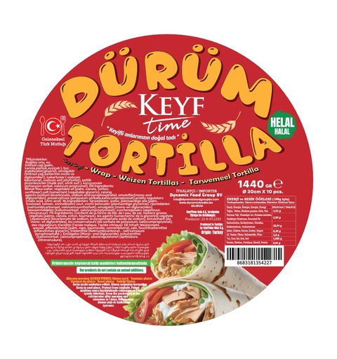 KEYFTIME TORTILLA 20CM (12 X 10ST X 40GR)