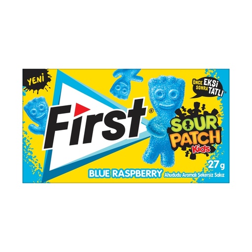 [AK10270] FIRST SOUR PATCH GUM BLUE RASBERRY (27GR*12)