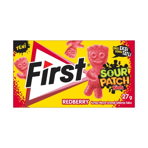 [AK10271] FIRST SOUR PATCH GUM REDBERRY (27GR*12)