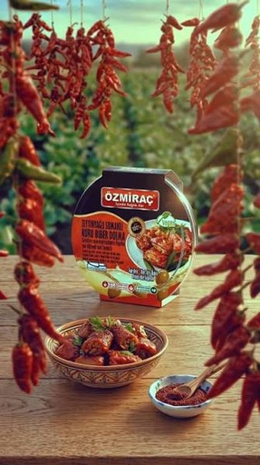 [501] OZMIRAC ZEYTINYAGLI KURU BIBER DOLMASI (200GR X 12)