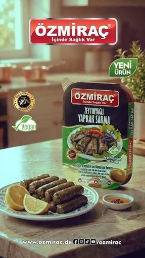 [500] OZMIRAC ZEYTINYAGLI KURU YAPRAK SARMASI (200GR X 12)